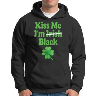 Kiss Me Im Irish Black Hoodie - Thegiftio UK