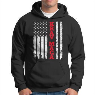 Krav Maga Usa American Flag Fighter Fan Hoodie - Monsterry DE