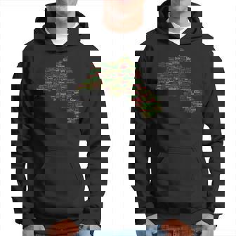 Kurdistan Map With Names Of Kurdish Cities Hoodie | Seseable CA