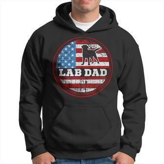 Lab Dad Flag Chocolate Yellow Fox Red Matching Parents Hoodie - Monsterry AU