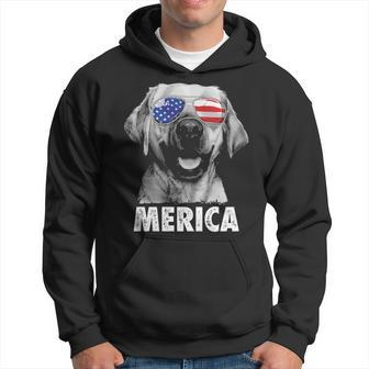 Labrador 4Th Of July Merica Sunglasses Men Usa American Flag Hoodie | Mazezy