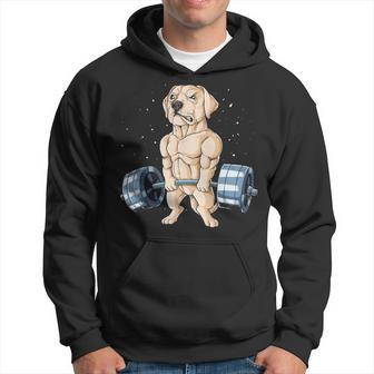 Labrador Weightlifting Deadlift Fitness Gym Hoodie | Mazezy