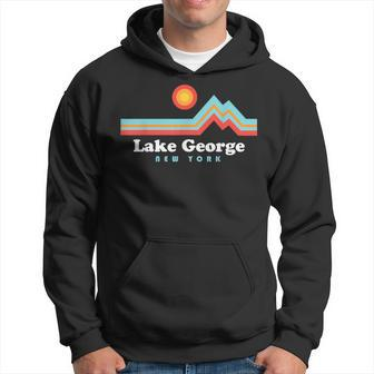 Lake George New York Sunset Mountains Hoodie - Monsterry CA