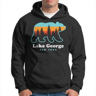 Lake George Ny Bear Lake George New York Hoodie - Monsterry DE