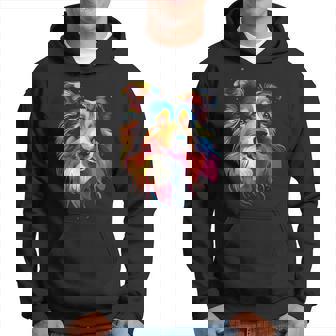 Langhaar Collie Welpe Hoodie - Seseable