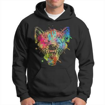 Laughing Hyena Colorful Animal Africa Hoodie - Monsterry UK
