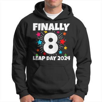 Leap Year 2024 32Nd Birthday Leap Day Birthday 2024 Hoodie - Thegiftio UK