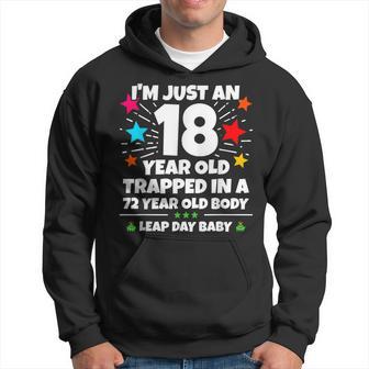 Leap Year Birthday 72Nd Birthday Party Leap Day Birthday Hoodie - Thegiftio UK