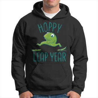 Leap Year February 29 Birthday Cute Frog Happy Leap Day Hoodie | Mazezy