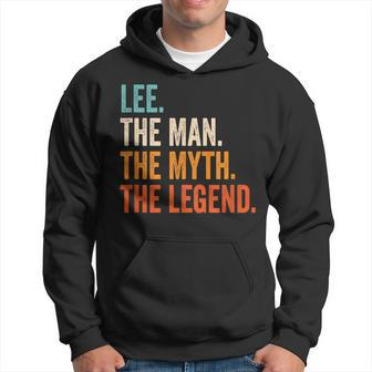 Lee The Man The Myth The Legend First Name Lee Hoodie - Seseable