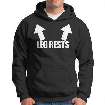 Leg Rests Adult Inappropriate Humor Men's Leg Rests Hoodie - Thegiftio UK
