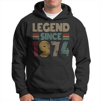 Legend Since 1974 Vintage 50 Years Old 50Th Birthday Hoodie - Monsterry
