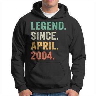 Legend Since April 2004 20Th Birthday Boy 20 Years Old Hoodie | Mazezy CA