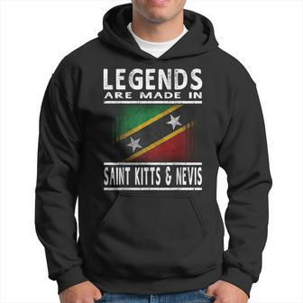 Legends Are Made In Saint Kitts & Nevis Flag Hoodie - Thegiftio UK