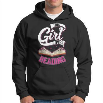 Leseratte Bücher Mädchen Bücherwurm Hoodie - Seseable