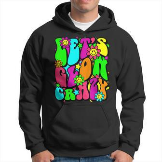 Let Glow Crazy Retro Colorful Bday Birthday Squad Hoodie - Monsterry