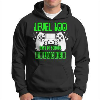 Level 100 Days Of School Unlocked Video Games Boys Gamer Hoodie - Seseable