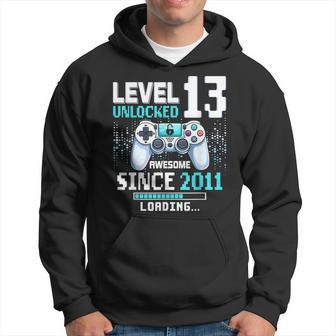 Level 13 Unlocked 13Th Gaming Birthday Hoodie - Thegiftio UK
