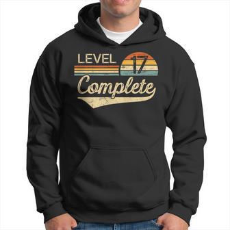 Level 17 Complete Vintage 17Th Wedding Anniversary Hoodie - Thegiftio UK