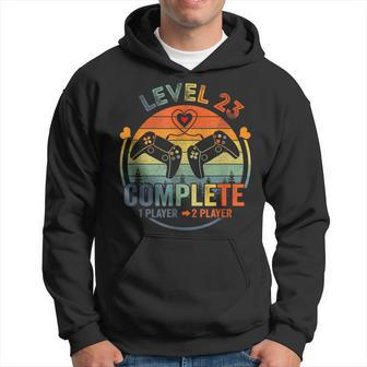 Level 23 Complete Gamer 23Rd Wedding Anniversary Hoodie | Mazezy