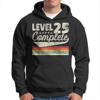 Level 25 Complete Vintage 25Th Wedding Anniversary Hoodie - Thegiftio UK