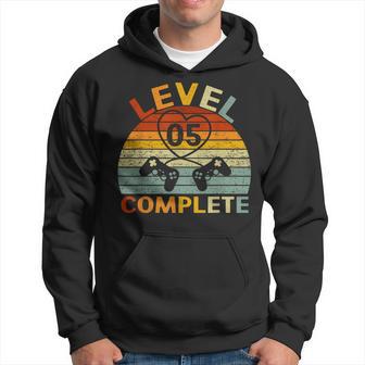 Level 5 Complete Gamers Couple 5Th Wedding Anniversary Hoodie - Thegiftio UK