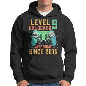 Level 9 Unlocked 9Th Birthday 9 Year Old Gamer Bday Hoodie - Seseable
