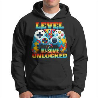 Level Au-Some Unlocked Video Game Controller Autism Hoodie - Monsterry CA