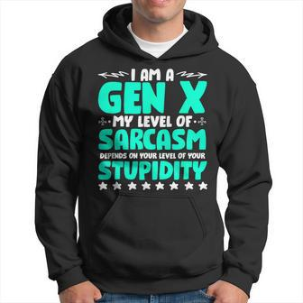 Level Of Sarcasm Humor Generation X Gen X Hoodie - Seseable