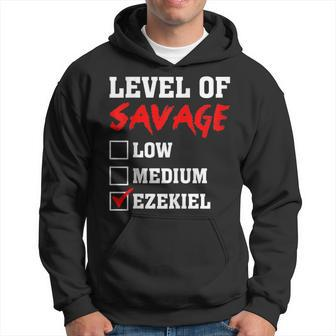 Level Of Savage Ezekiel Custom Name Hoodie - Monsterry UK