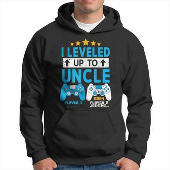 I Leveled Up To Uncle 2024 Gamer Soon To Be Uncle 2024 Hoodie - Thegiftio UK