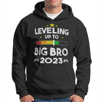 Leveling Up To Big Bro Promoted To Brother Est 2023 Loading Hoodie - Monsterry AU