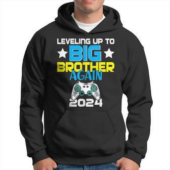 Leveling Up To Big Brother Again 2024 Pregnancy Announcement Hoodie - Thegiftio UK