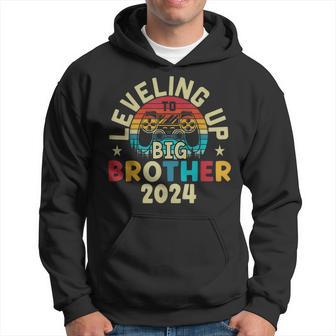 Levelling Up To Big Brother 2024 Gamer Boys New Sibling Hoodie - Thegiftio UK