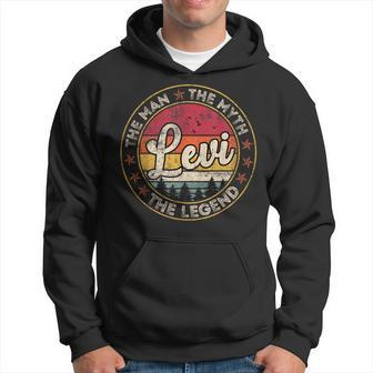 Levi The Man The Myth The Legend Personalized Name Hoodie - Thegiftio UK