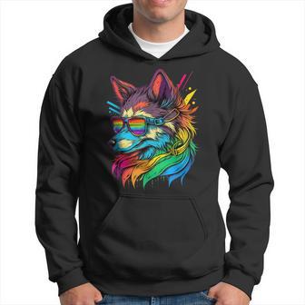 Lgbt Gay Pride Wolf Hoodie - Monsterry AU