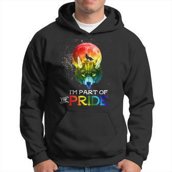 Lgbt Pride Wolf Love Proud Lgbt Gay Lesbian Hoodie - Monsterry AU