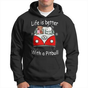 Life Is Better With A Pitbull Hoodie | Mazezy