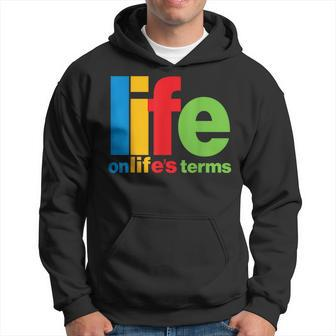 Life On Life's Terms Aa Na Slogan Sayings Motivational Hoodie - Monsterry CA