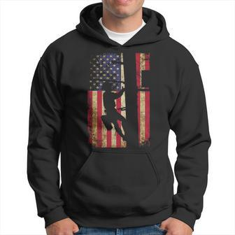 Lineman American Flag Electric Cable Lineman Hoodie | Mazezy