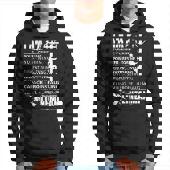 Lineman I Am A Pole Climbing No Whining Power Hoodie | Mazezy