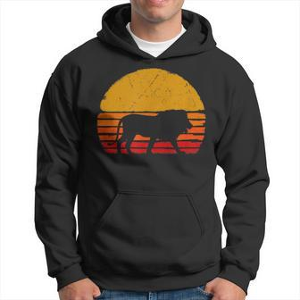 Lion Retro Style Hoodie - Seseable