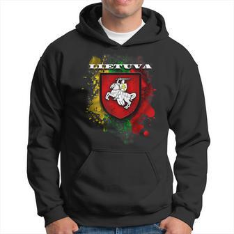 Lithuania National Attributes Flag And Vytis Hoodie - Thegiftio UK