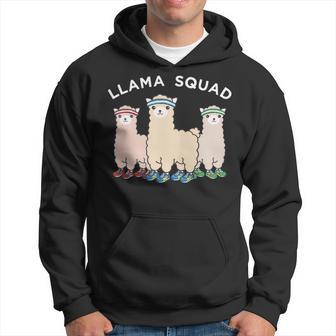 Llama Squad Running Animal Runner Hoodie | Mazezy