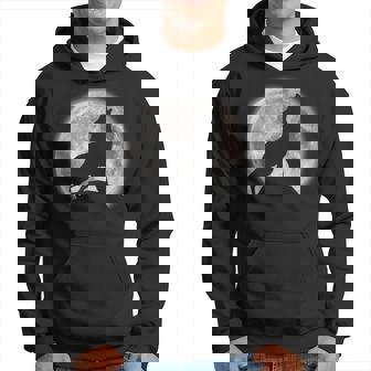 Lobo Luna Silueta Lobo Amante Lobo Aullando En La Luna Sudadera - Regaloses