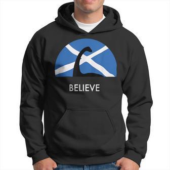 Loch Ness Monster Believe Saltire Scottish Scotland Hoodie - Thegiftio UK