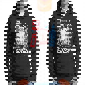 London Souvenir Famous London Landmarks Cool London Vibes Hoodie - Thegiftio UK