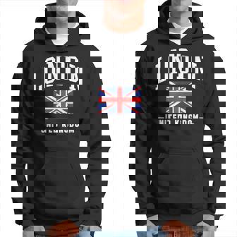 London United Kingdom Uk Flag England Great Britain British Hoodie - Thegiftio UK