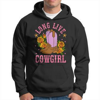 Long Live Western Country Southern Cowgirl Hoodie | Mazezy