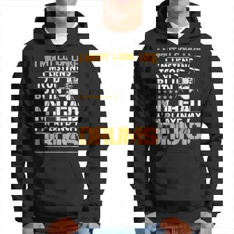 I Might Look Like I'm Listen To You Drummer Hoodie - Thegiftio UK